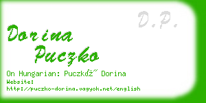 dorina puczko business card